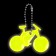 Reflective element "Bicycle", 5.5 × 4 cm, color mix
