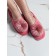 Women's slippers, size 37-38, pink color