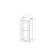 Cabinet hinged with 1 window, 30x30x72 cm, wenge, windbreaker sonoma