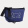 Cosmetic bag with a zipper, with a lining, blue color