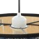 The Medium Mandala Formhrier E27 40W is white 22x22x155cm model F761TT-1297