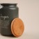 Sugar Bank SL Home, 9.5 × 14 cm, gray color, with a bamboo lid