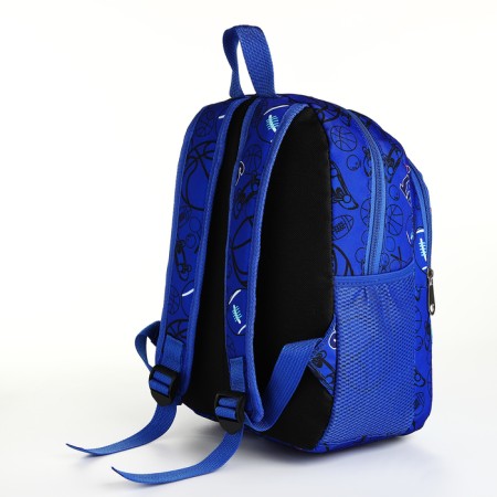 Baby backpack on lightning, blue color-3