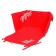 Sanctis seat - mattress, universal, with buttons, red color