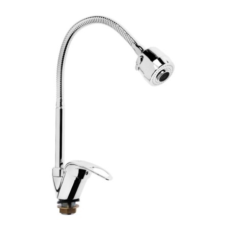 ZEIN ZCR2101 kitchen mixer, flexible surge, 40 mm cartridge, dual -mode aerator, chrome-7
