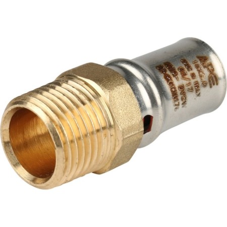 Stout SFP-0001-001216, 1/2 "x 16 mm, external threads, brass-2