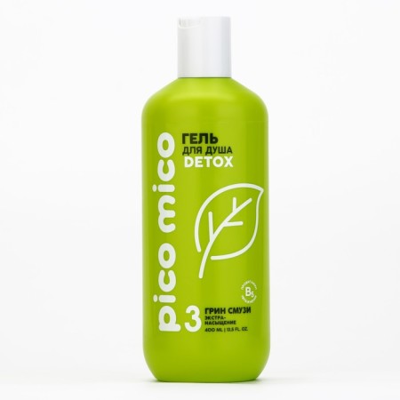 Shower gel, extra-saturation, 400 ml, aroma Green Smuzi, Pico Mico-1