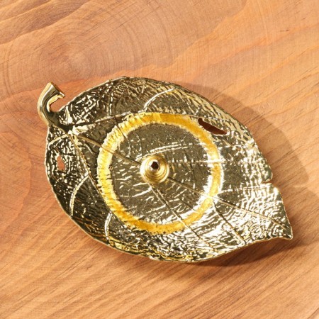 Claus for any incense "leaf", golden, 2.5x13 cm-1