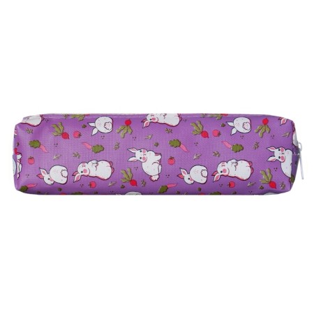 School Penal on the zipper Calligrata "Rabbits", lilac-2