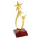 The award figure "Man with a star", gold, a plastic stand red, 18 x 6 x 6 cm.
