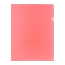 A4, 180 μm folder, calligrata, transparent, red