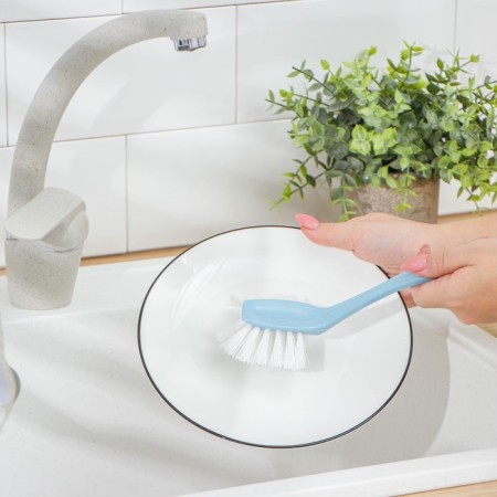 Brush for dishes with an ergonomic handle BALI, color mix-4