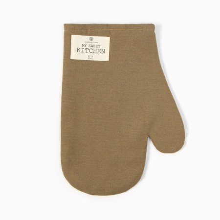 Ethel Ethel mittens, col. Olive, 20x28 cm, 70% HL, 30% linen, Vatin 250 g/m2-1