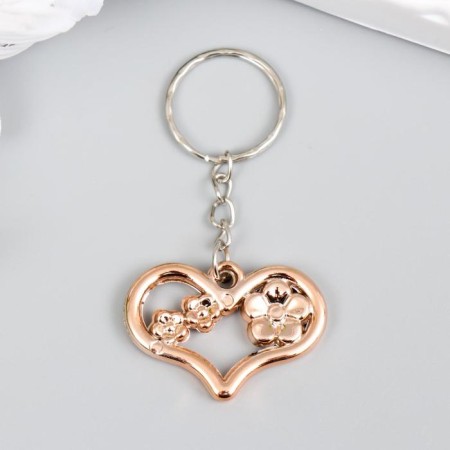 Trick plastic for metal "Flower heart" 3.5x2.5 cm-2