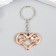 Trick plastic for metal "Flower heart" 3.5x2.5 cm