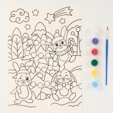 Set for creativity. Coloring with sparkles 
