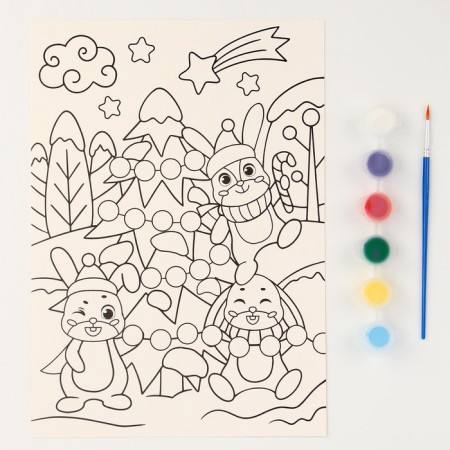 Set for creativity. Coloring with sparkles "winter"