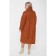 Female coat, size 60, orange color