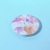 Folding mirror "flowers", d = 7.5 cm, purple color