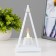Night Pyramid 2xaa white 9.5x9.5x17 cm Risalux