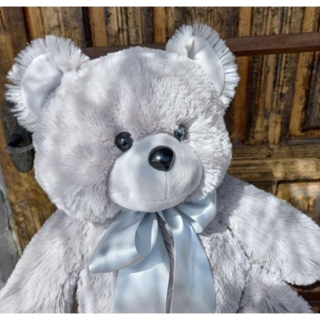Soft toy "Bear Sasha", 50 cm, gray color-4