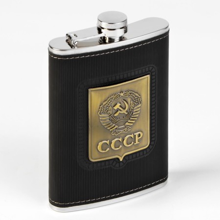 Gift set 4 in 1 "USSR": Flyage 270 ml, 2 piles 30 ml, cigarette case-2