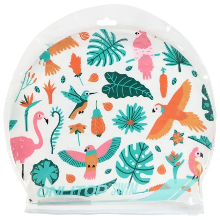 A nursery cap “Flamingo with birds”, silicone, girth 46-52 cm-3