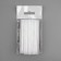 Curtain tape, organza, 3 cm, 6 ± 1 m, transparent/white color