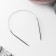 Knitting needles, circular, with a metal cable, d = 3.5 mm, 40 cm