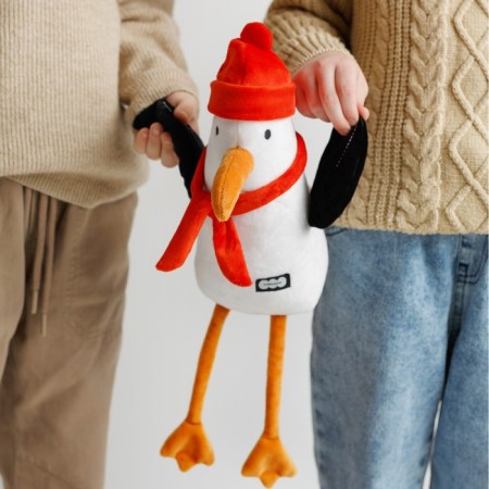 Soft toy "Seagull Winter", 24 cm-8