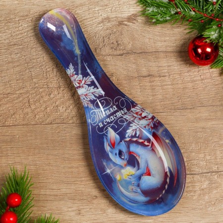 Standing under the spoon "heat and happiness", 21x7.5x2 cm-1