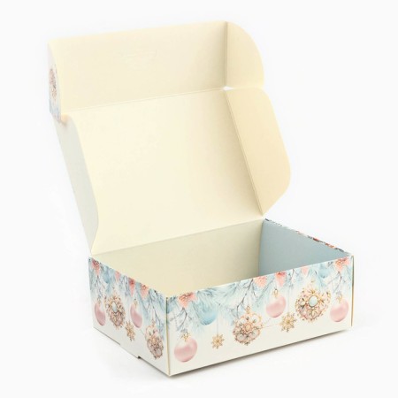 Folding box "Snow New Year", 14 x 10 x 5 cm, New Year-4