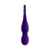 Anal plug WLAP, silicone, purple color, 16 cm, d = 2.5 cm