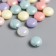 Beads for creativity Plastic "flattened ball. Pastel" Purvalum set 20 grams 0.6x1x1 cm