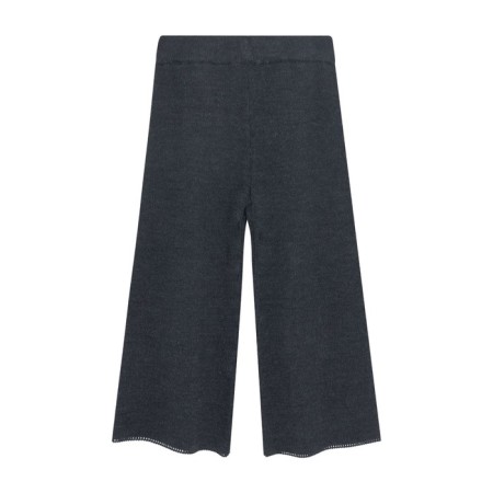 Pants for girls, height 104 cm, graphite color-1