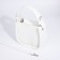 Women's bag on the zipper Textura, small size, white color