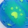 Dog ball "Double pleasure of the paw", TPR+felt ball, 7.6 cm
