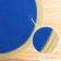 Serving napkin on the table "Lana", d = 38 cm, blue color