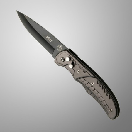 Folding knife, automatic "mi" steel - 420, handle - aluminum, 20 cm