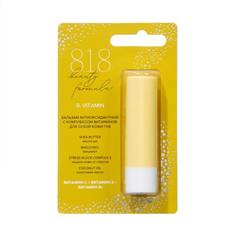 Antioxidant balm 818 B.F.E. with a complex of vitamins for dry lips, 4.2 g