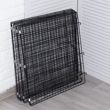 Animal aviary "Pigzon" 8 sections on clips 60 x 60 cm, Sh.p. 37-40 mm, folding, black-7