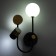 Bra "Antre" LED 46W 3000-6000K black and gold 19x18x40 cm