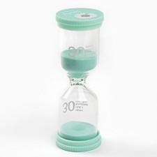 Песочные часы Happy time, на 30 минут, 4.4 х 12.6 см, зеленые