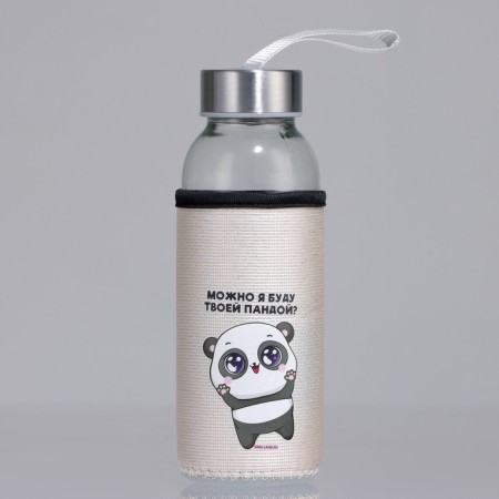 Water bottle in the case “I can be your panda”, 350 ml-1