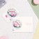 Postcard "Happy Birthday!" Glitter, Congrev, a bouquet with a bow, 12.5 x 19.4 cm