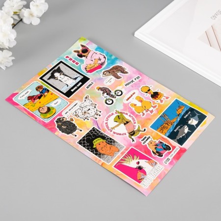Slleng paper sticker 14.8x21 cm-1
