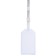 Badge vertical 54 x 85 mm, erichkrause transparent case, textile tape, mix color