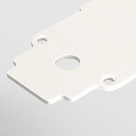 The end fan for the built-in track system Technical TRA004EC-22W, 4.5x0.2x7.5 cm, white color-1