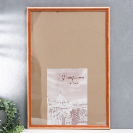 Photo frame pine С20 40x60 cm (plastic screen)