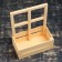 Wooden Kashpo 24 × 14 × 30 cm "Window flower bed", with a pen, champagne give beautifully